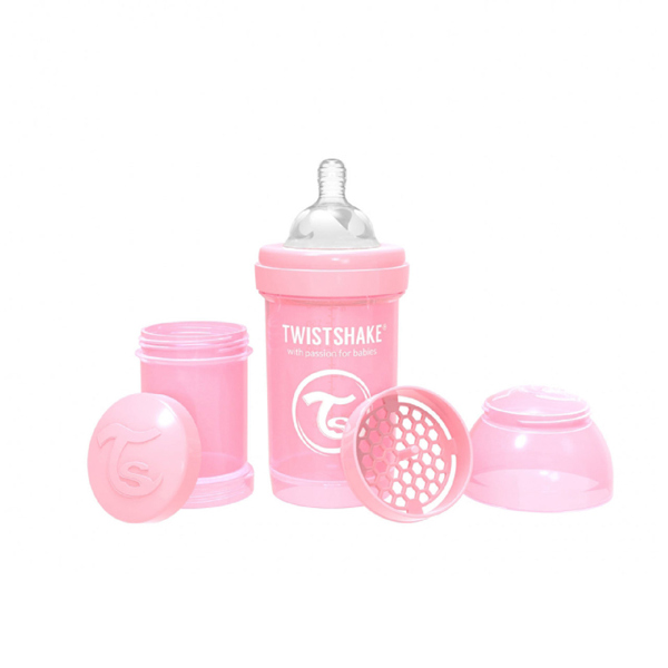 Twistshake boca anti-colic 180 roze